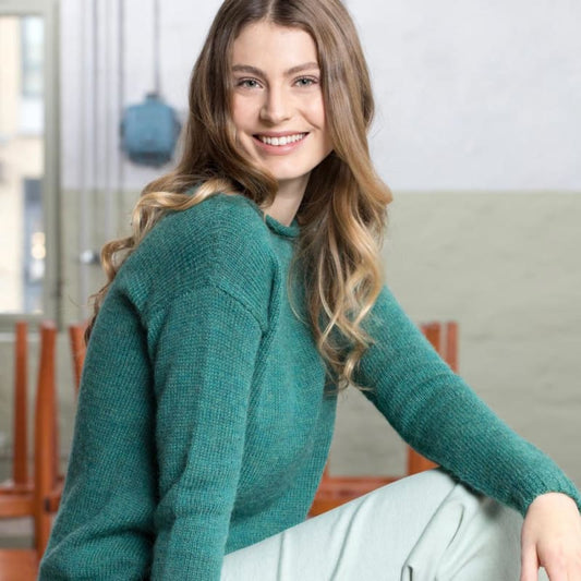 Strikk The Look: Visla-genser grønn