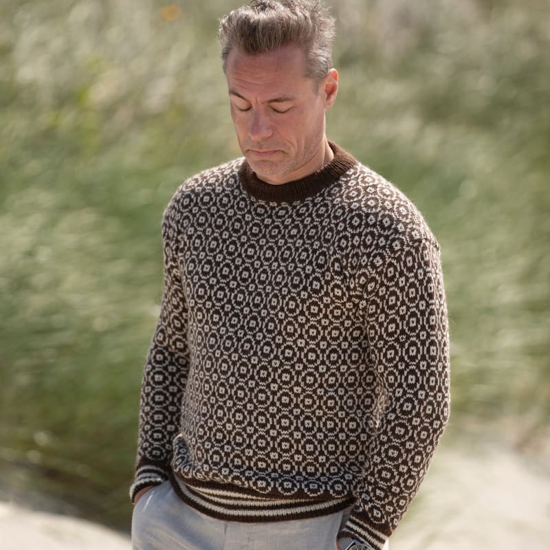 Strikk The Look: Viste-genser brun