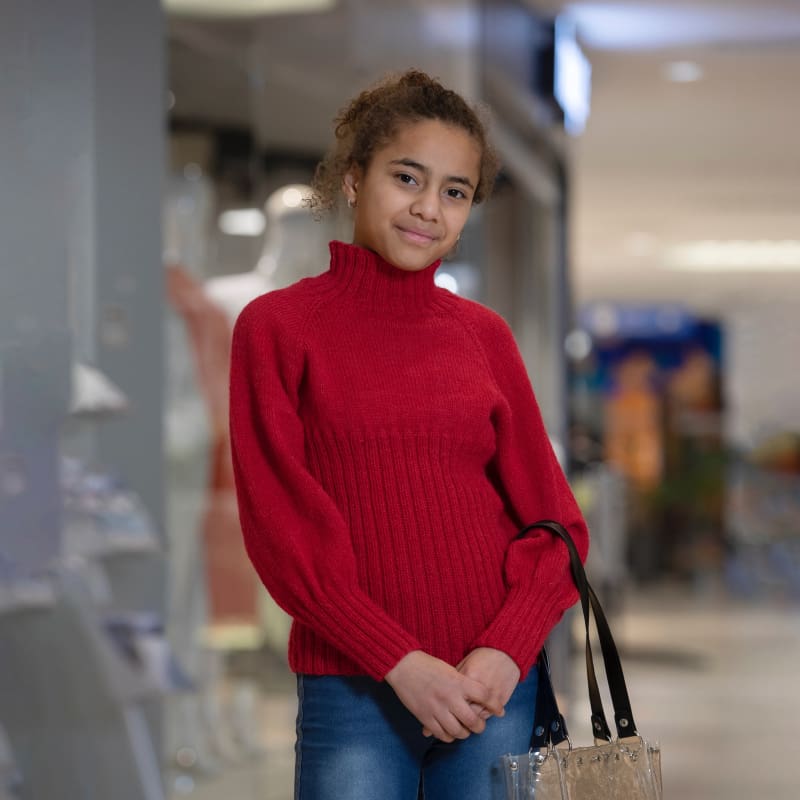 Strikk The Look: Wanda-genser rød