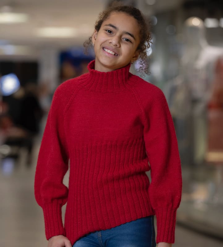 Strikk The Look: Wanda-genser rød