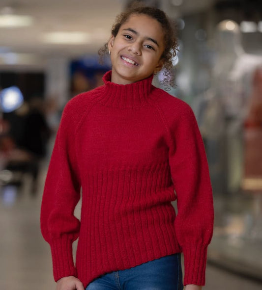 Strikk The Look: Wanda-genser rød