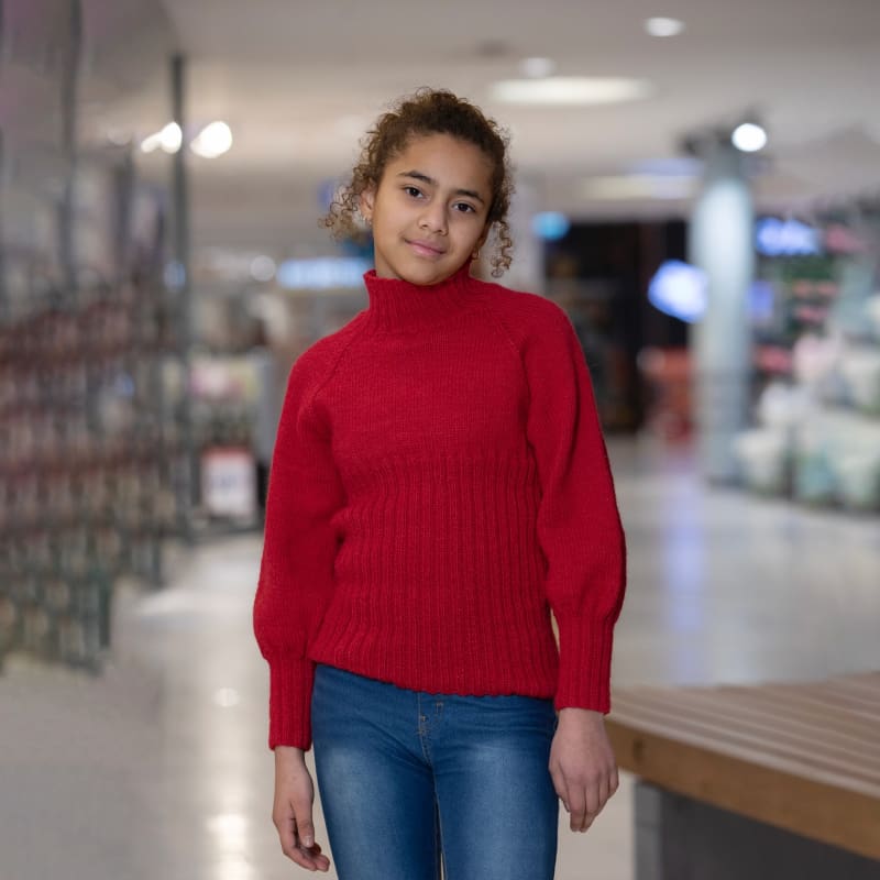 Strikk The Look: Wanda-genser rød