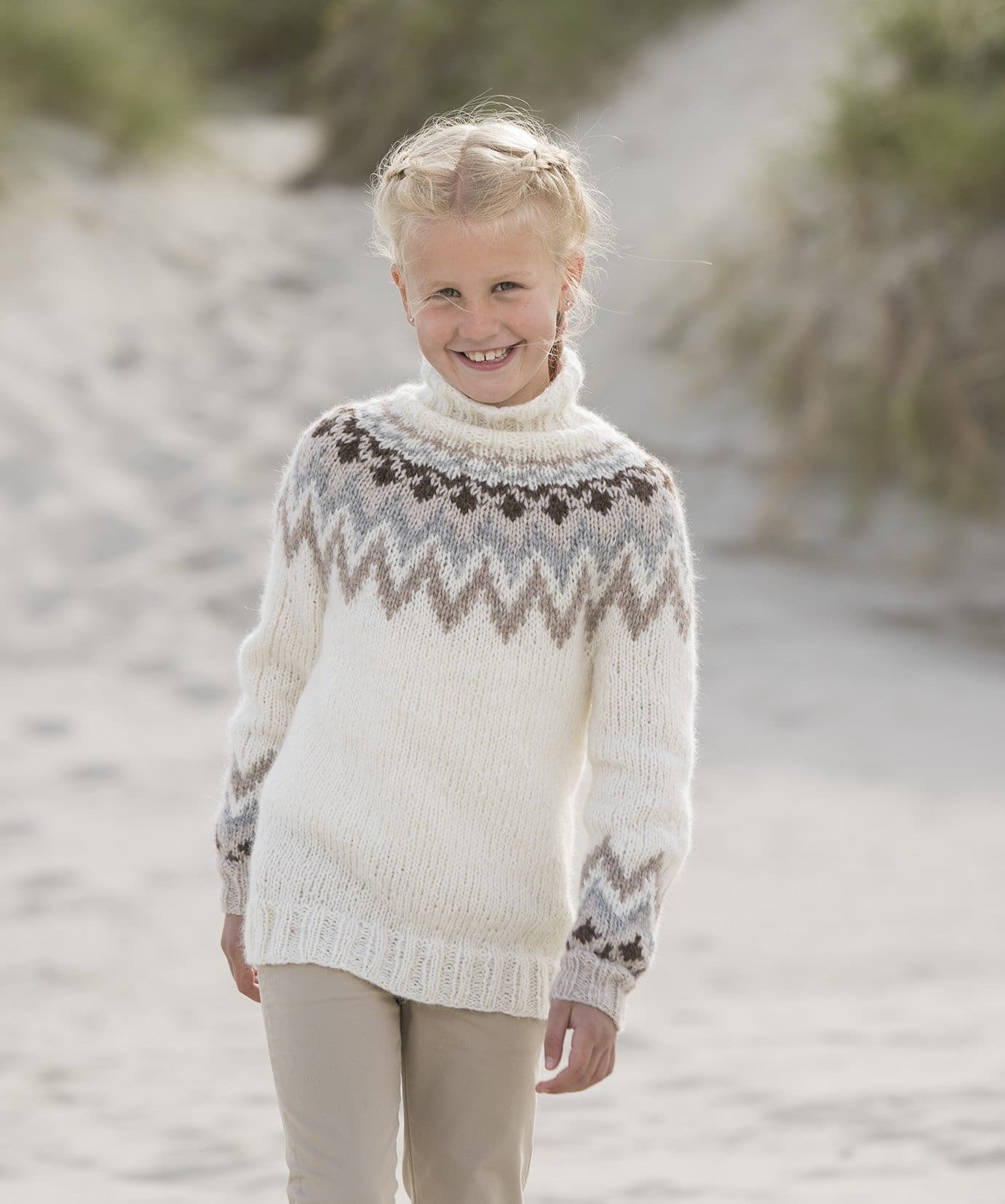 Strikk The Look: Kathrine-genser barn