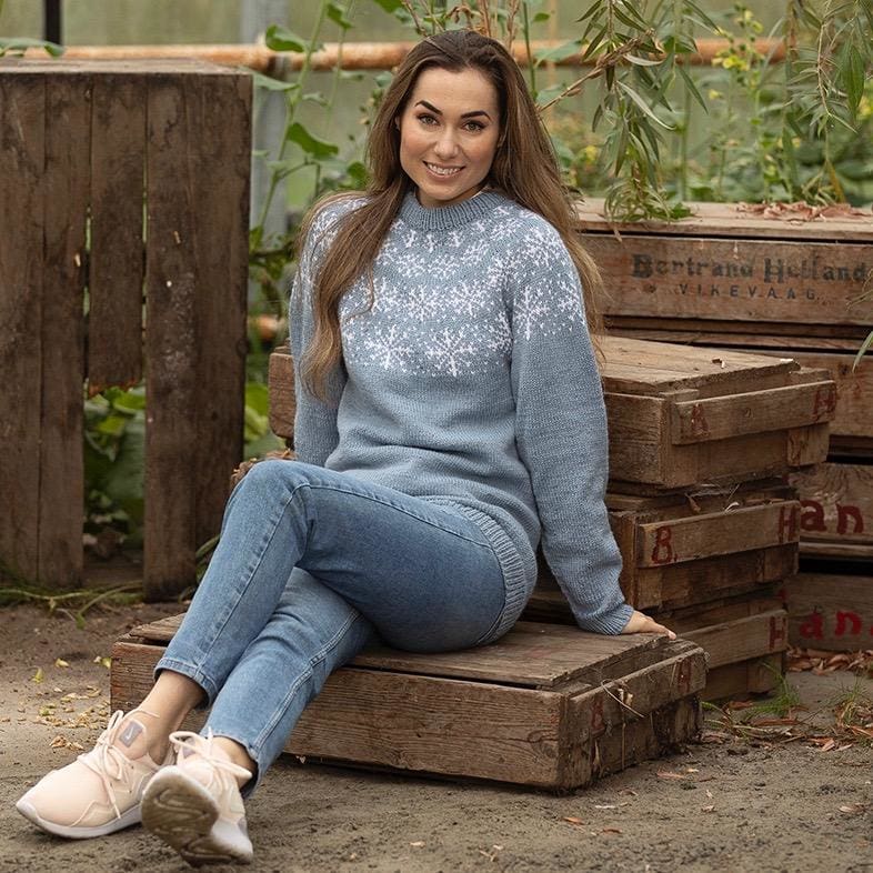 Strikk The Look: Snøfnugg-genser