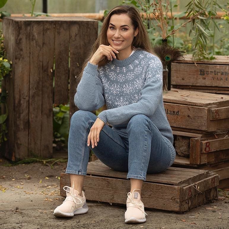 Strikk The Look: Snøfnugg-genser