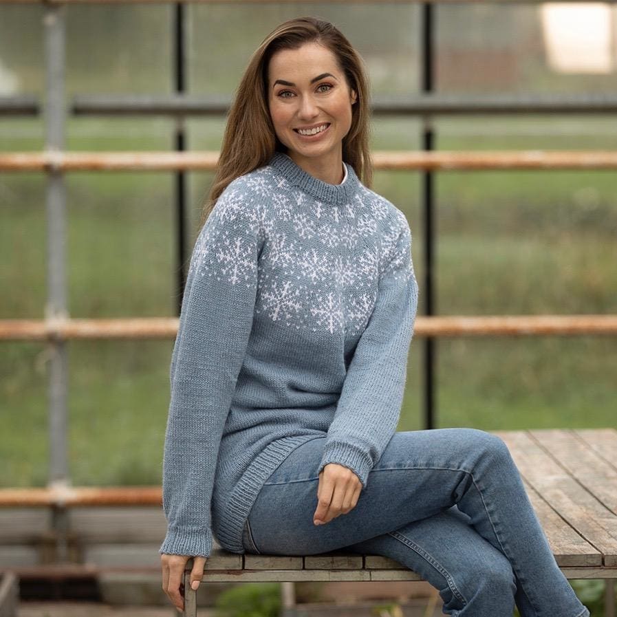 Strikk The Look: Snøfnugg-genser