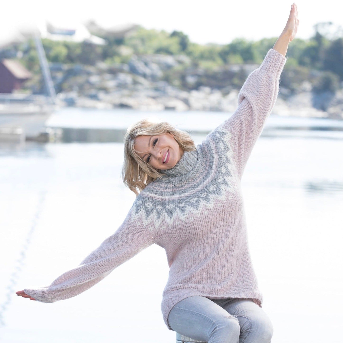 Strikk The Look: Tåke-genser