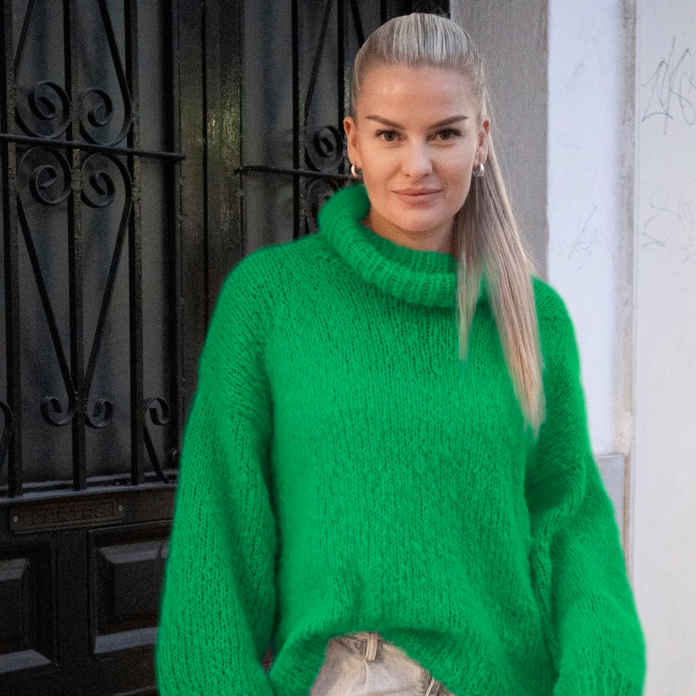 Strikk The Look: Melina-genser grønn