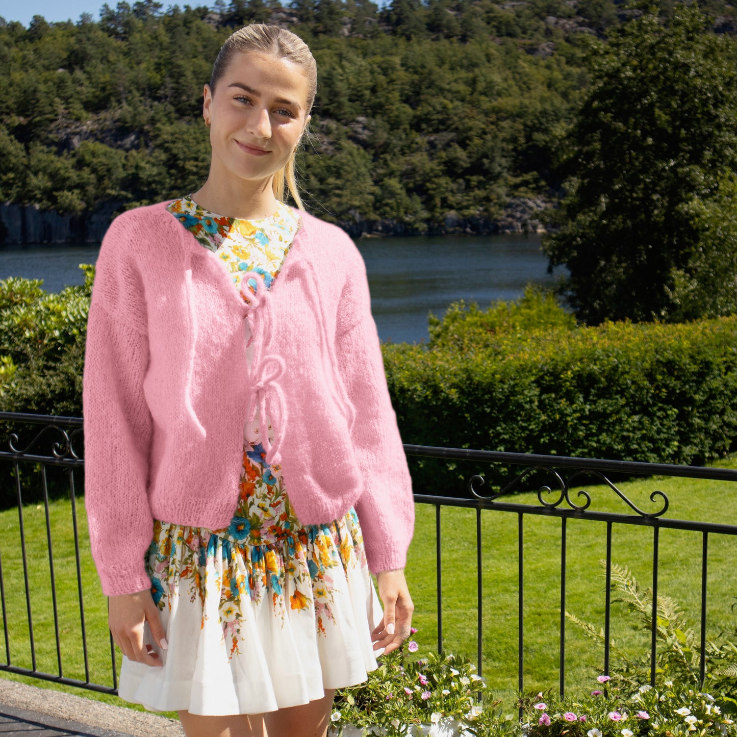 Strikk The Look: Cord-jakke rosa