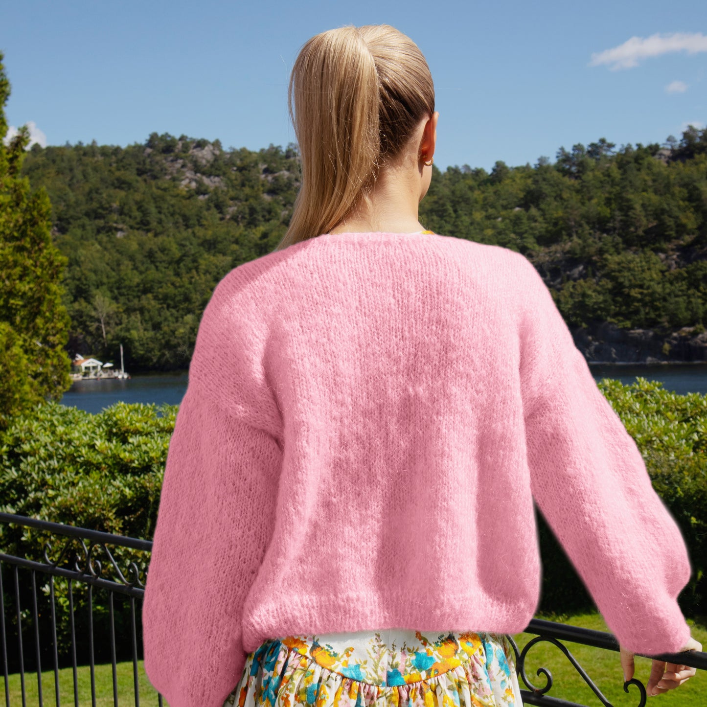 Strikk The Look: Cord-jakke rosa