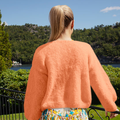 Strikk The Look: Cord-jakke honningmelon
