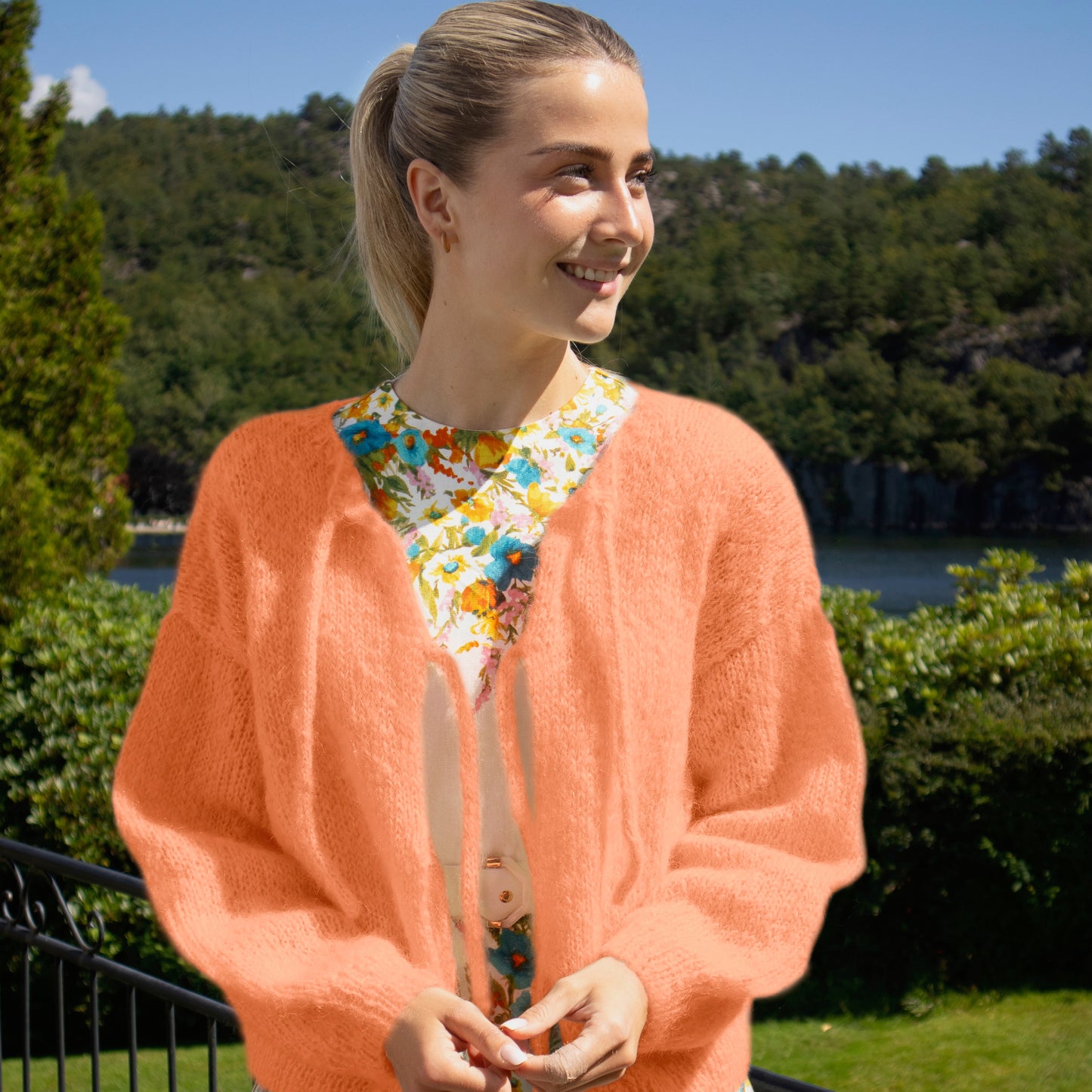 Strikk The Look: Cord-jakke honningmelon