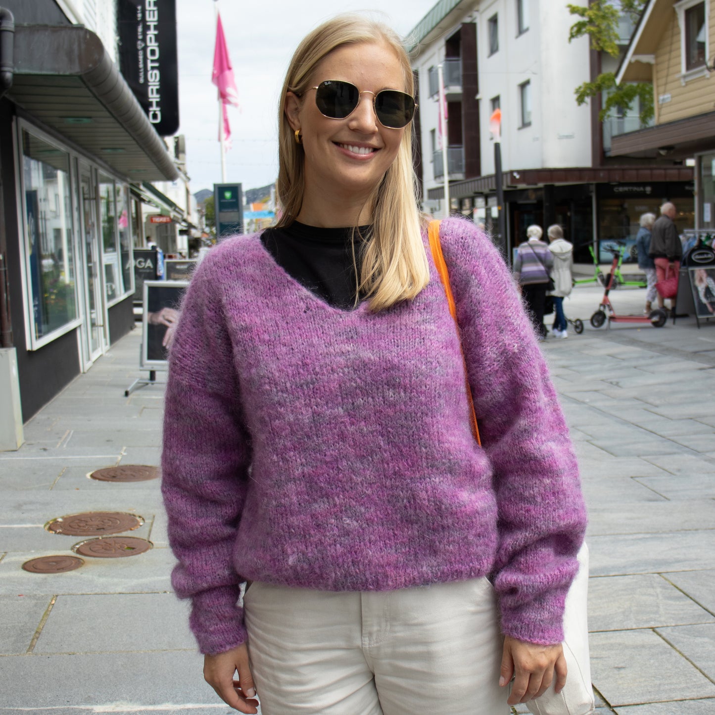 Strikk The Look: Mamba-genser lilla