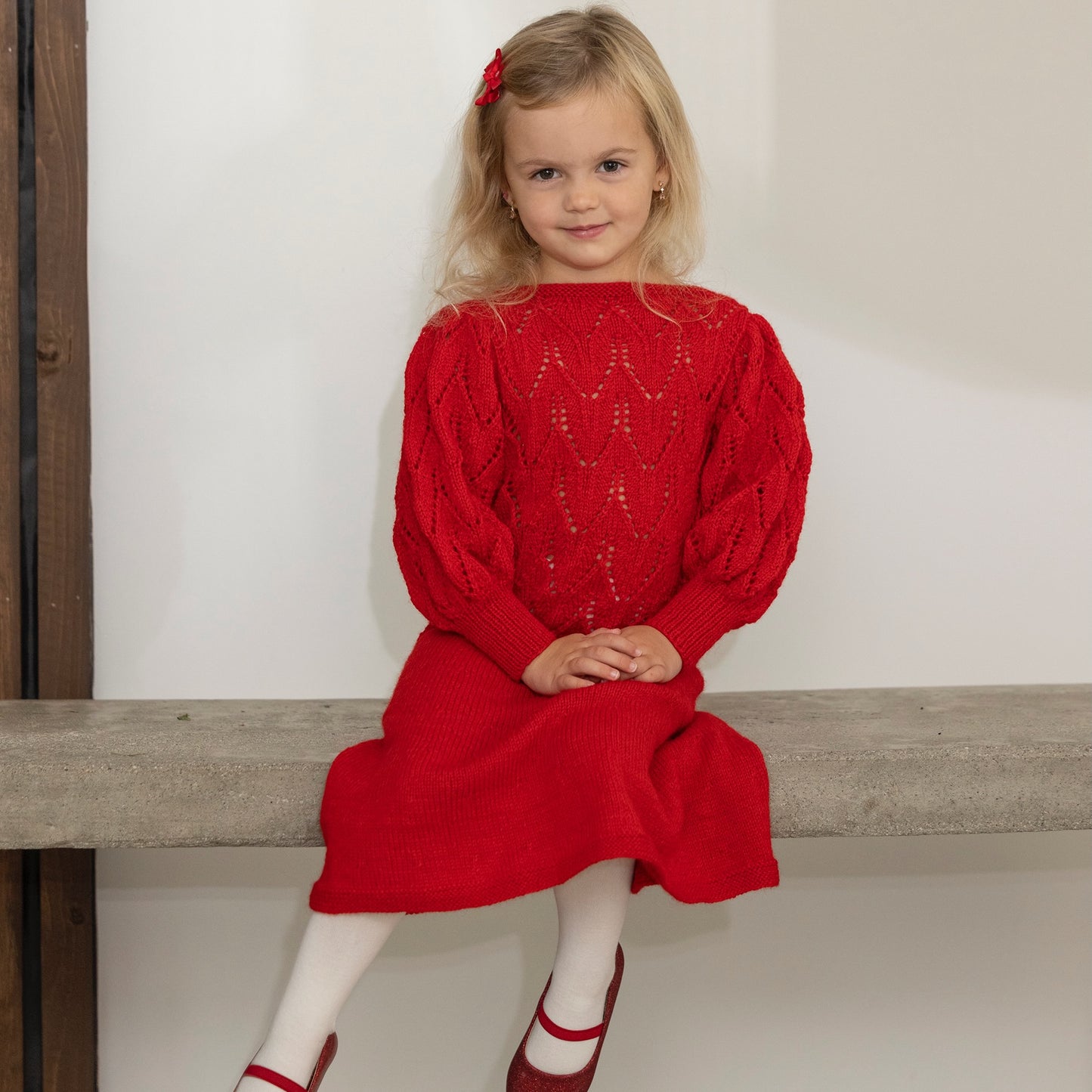 Strikk The Look: Tjøme-kjole rød