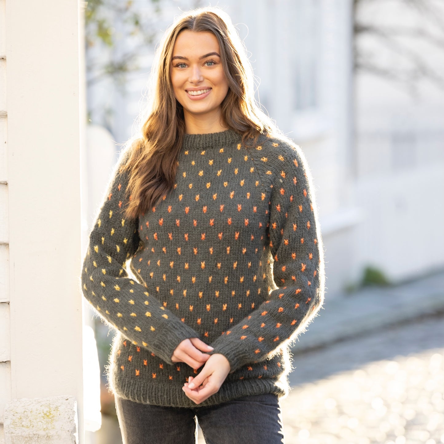 Strikk The Look: Rekarda-genser grønn