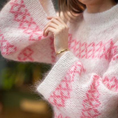 Strikk The Look: Bellezza-genser hvit