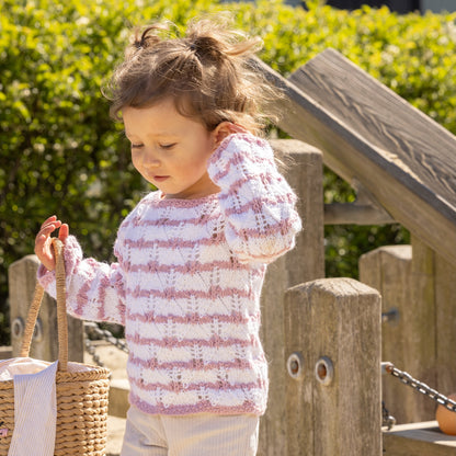 Strikk The Look: Veslemøy-genser lys rosa