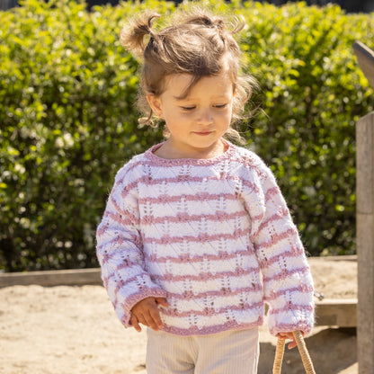 Strikk The Look: Veslemøy-genser lys rosa