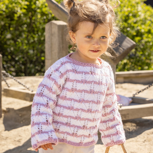 Strikk The Look: Veslemøy-genser lys rosa