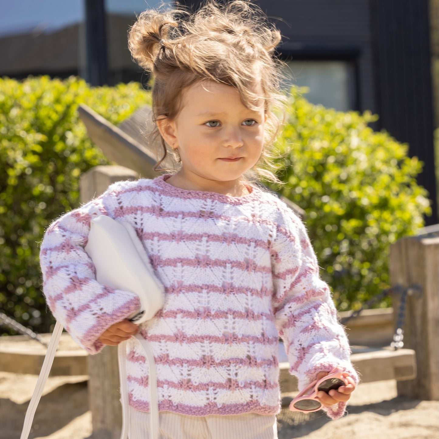 Strikk The Look: Veslemøy-genser lys rosa