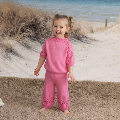 Strikk The Look: Miramar topp og bukse rosa
