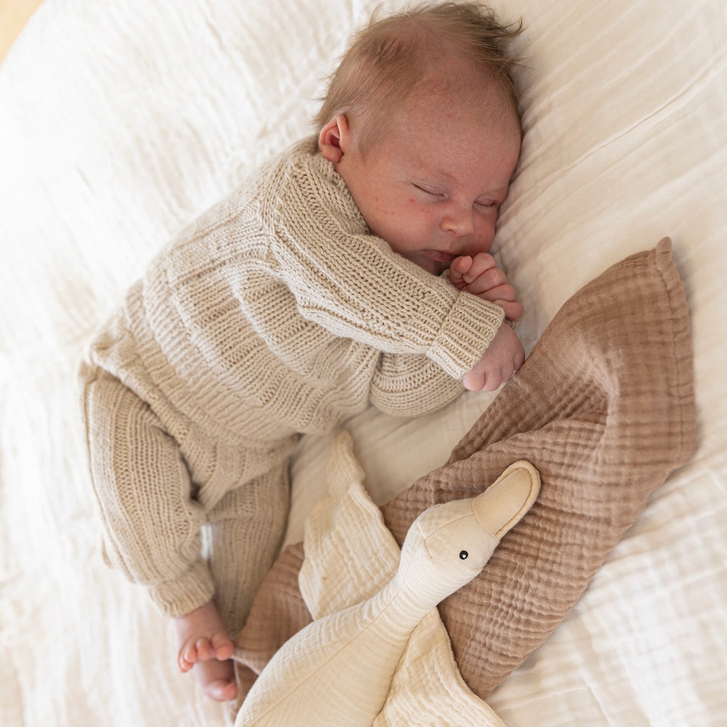 Strikk The Look: Mys genser og bukse vanilje