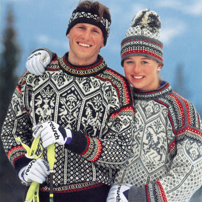 Strikk The Look: OL-Lillehammer-genser mørk grå