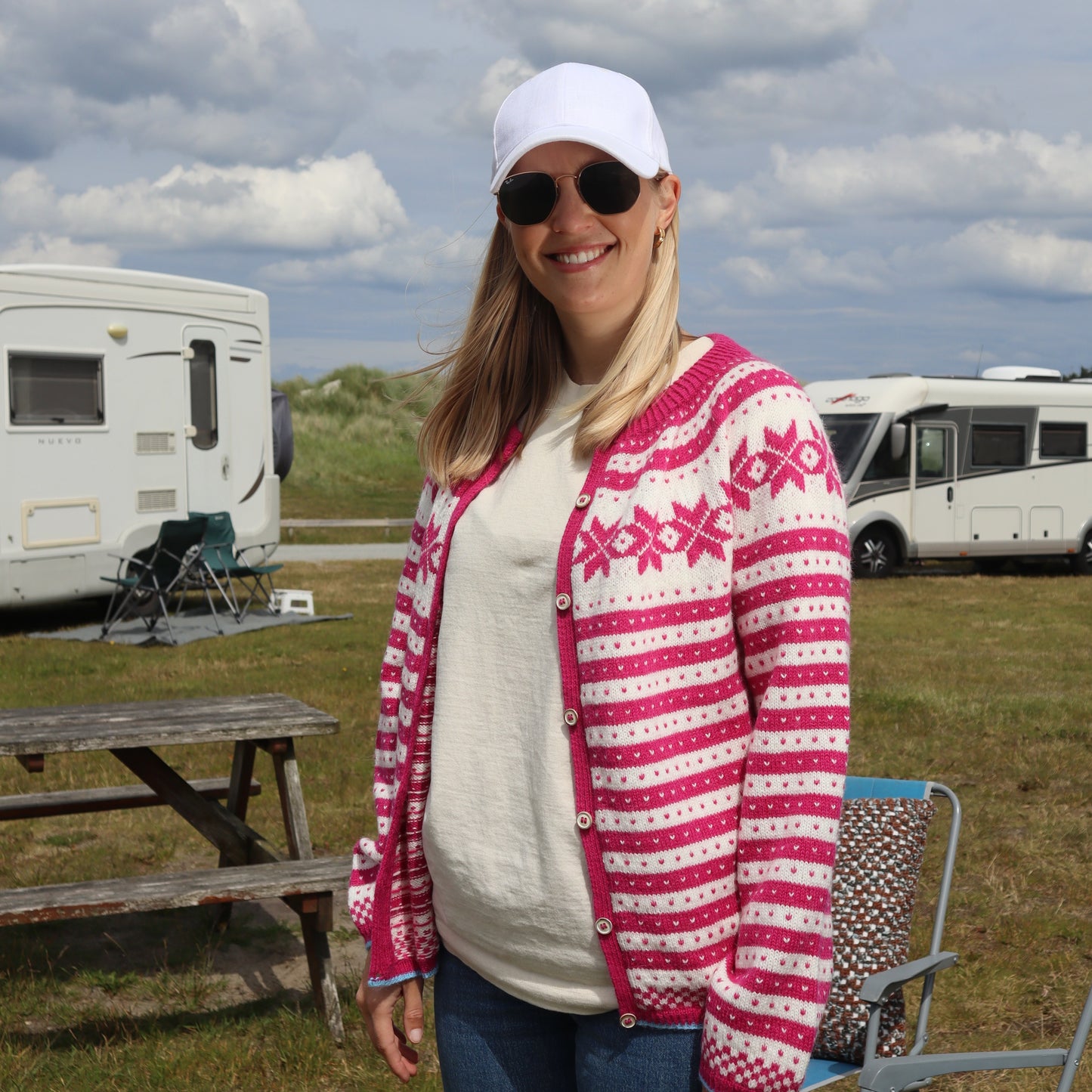 Strikk The Look: Fana-jakke pink