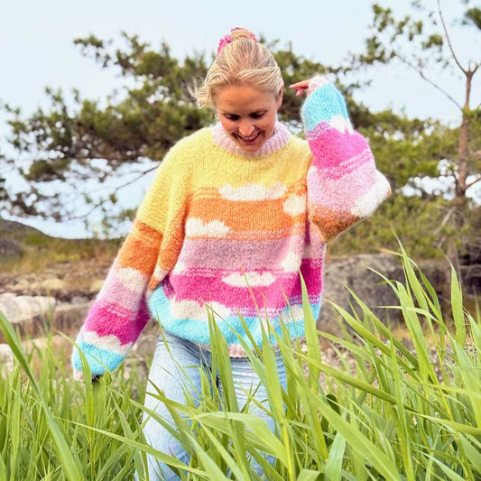 Strikk The Look: Skyhigh-genser Sunrise, Ingrid Randim
