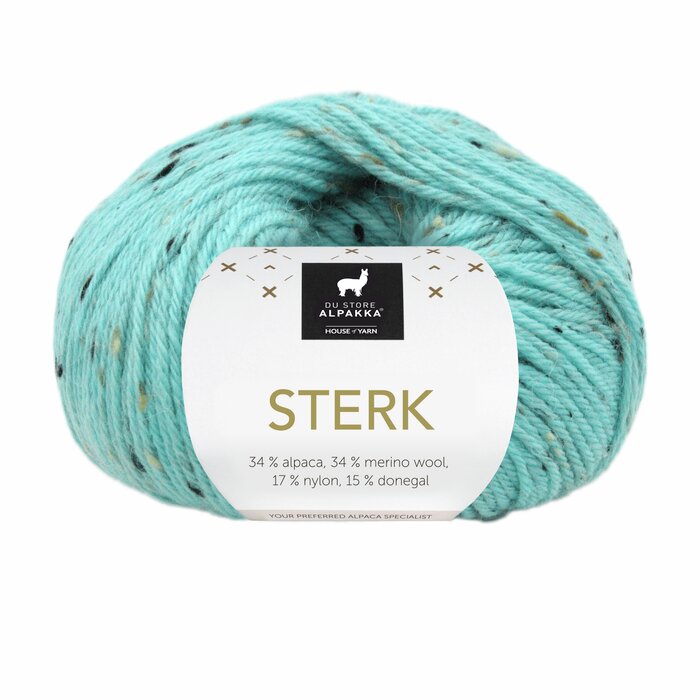 928 Karibisk blå tweed