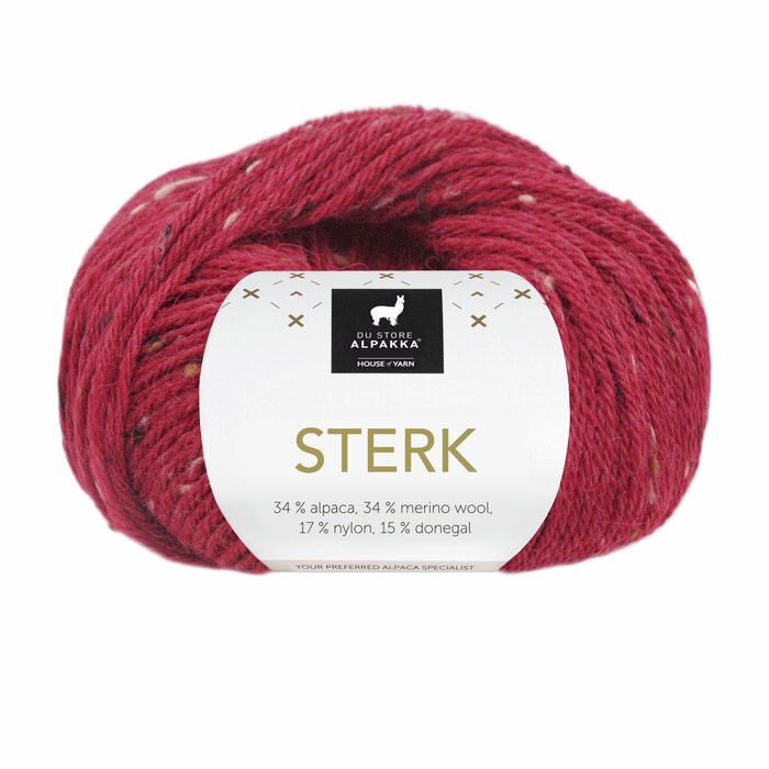 934 Dyp rød tweed