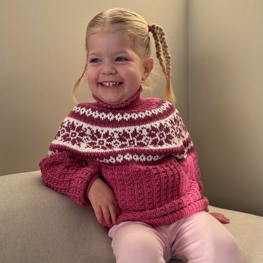 Strikk The Look: Solin-genser cerise