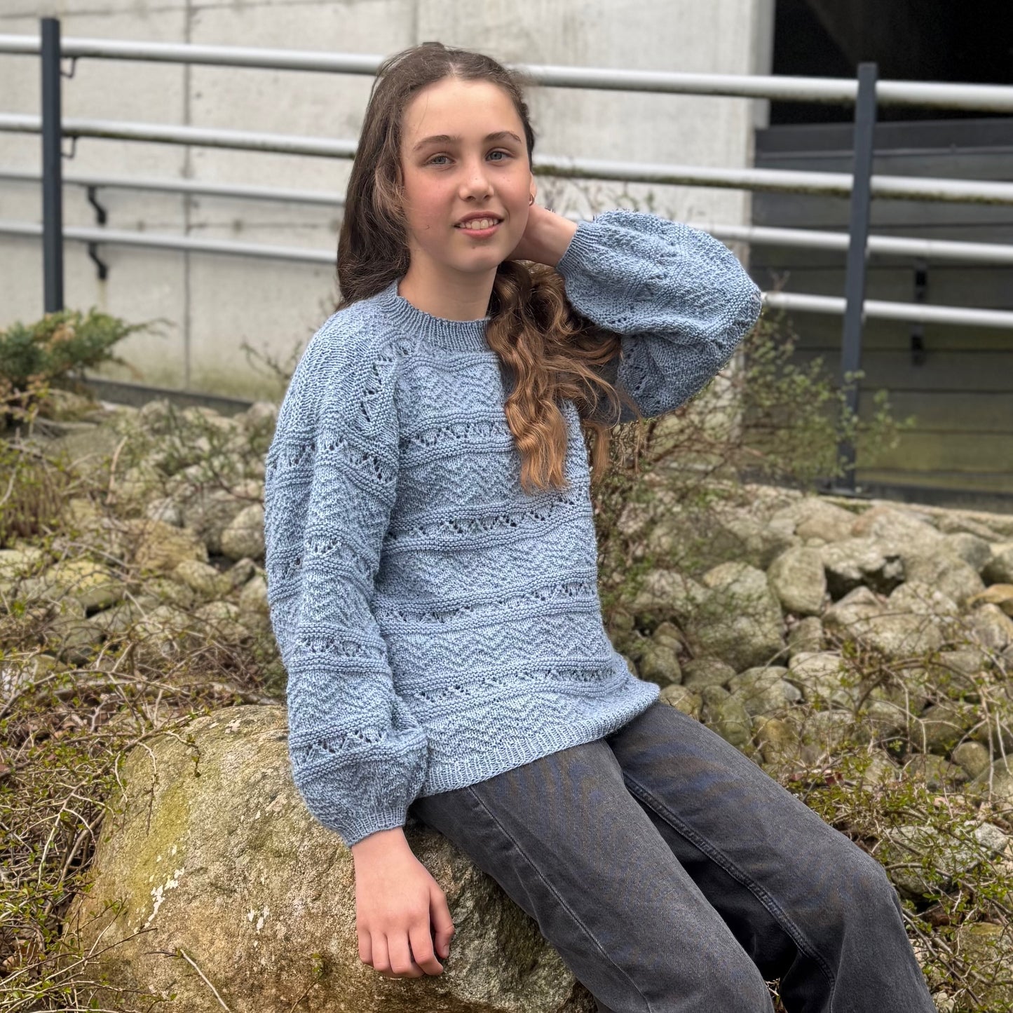 Strikk The Look: Marka-genser blå