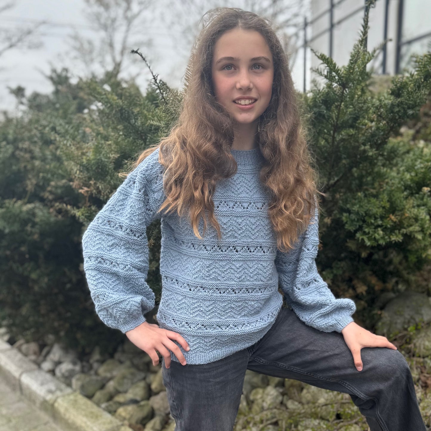 Strikk The Look: Marka-genser blå