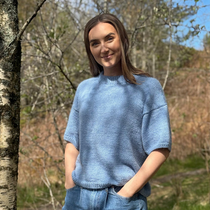 Strikk The look: Ascot T-skjorte blå