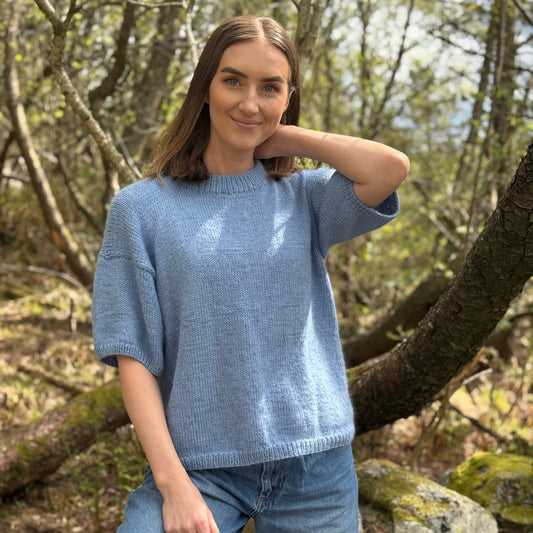 Strikk The look: Ascot T-skjorte blå