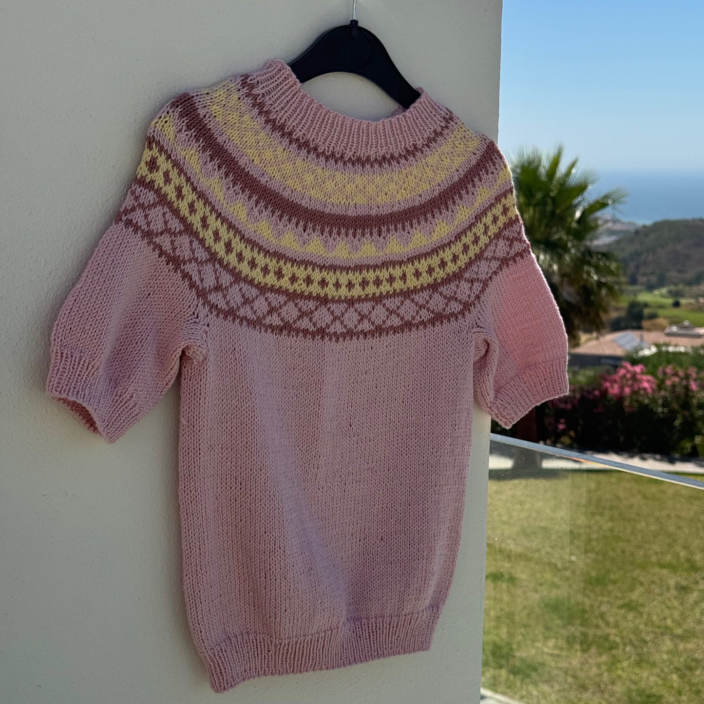 Strikk The Look: Lollipop-t-skjorte lys rosa