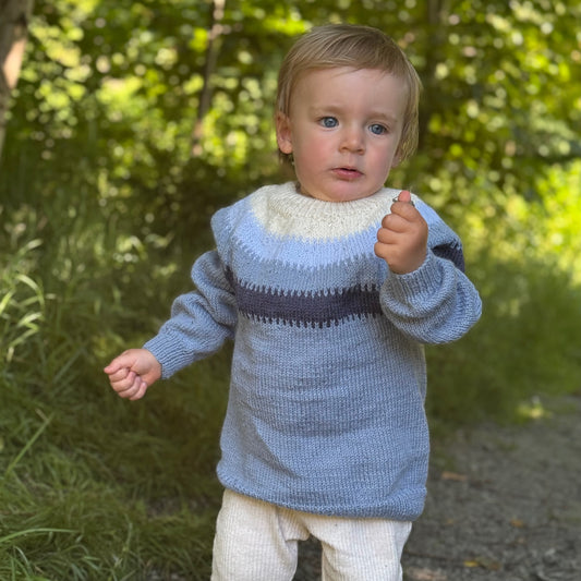 Strikk The Look: Marlon genser blå
