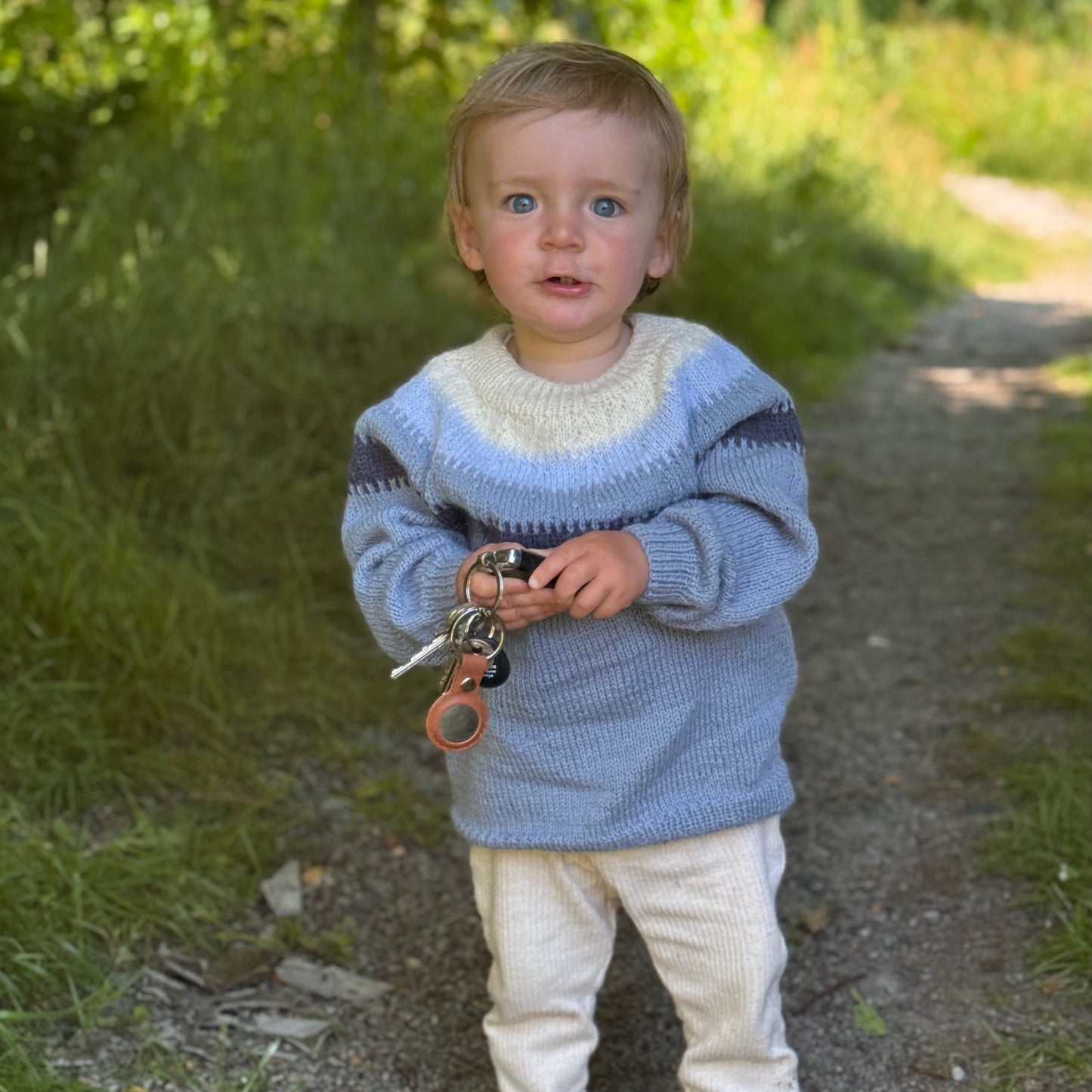 Strikk The Look: Marlon genser blå
