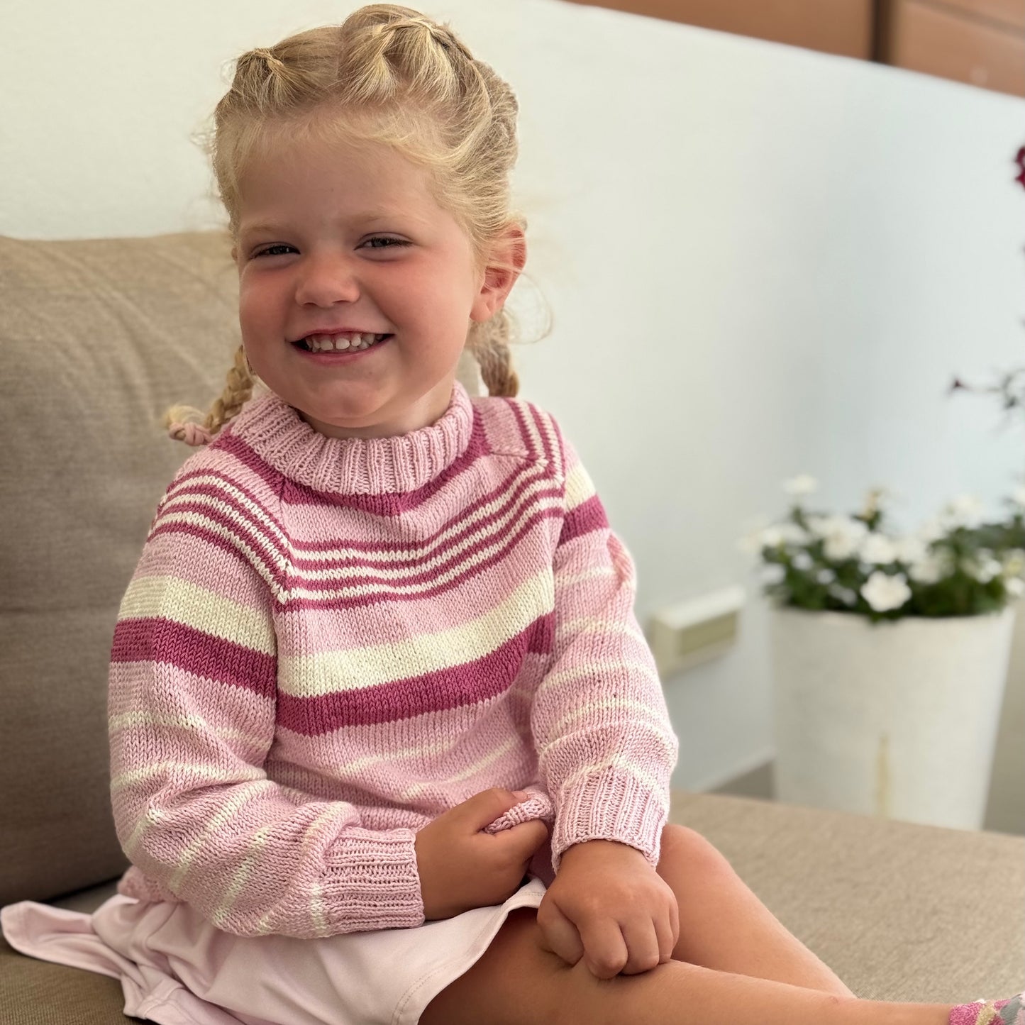 Strikk The Lokk: Pelle-genseren rosa