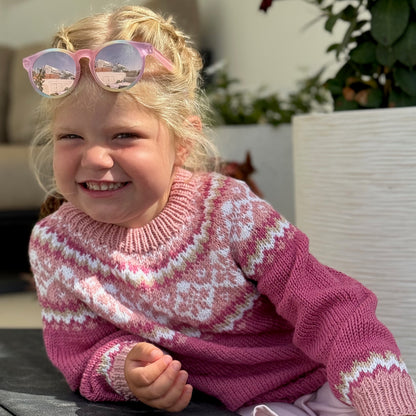 Strikk the Look: Irsa-genser rosa