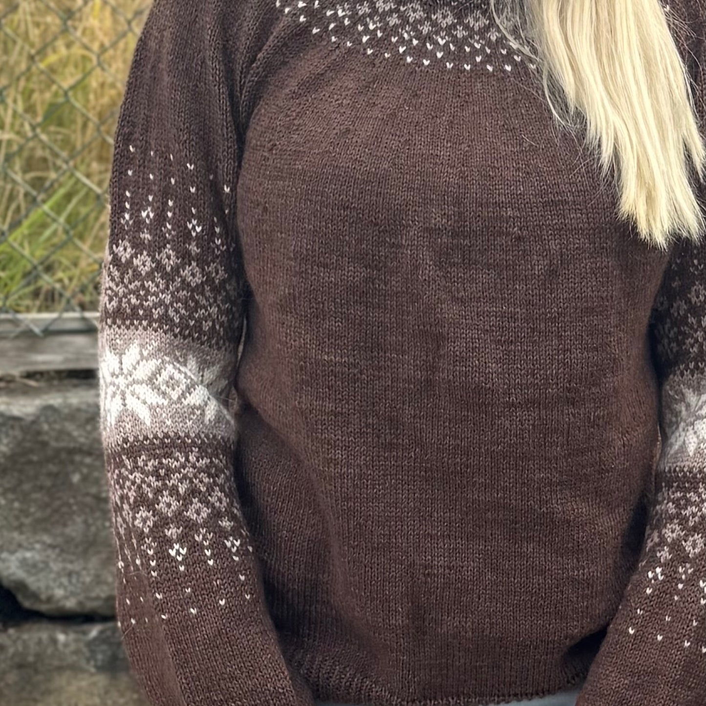 Strikk The Look: Erfjord-genser brun