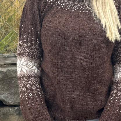 Strikk The Look: Erfjord-genser brun
