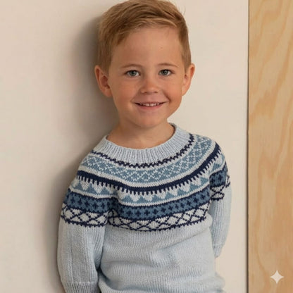 Strikk The Look: Lollipop-t-skjorte lys blå