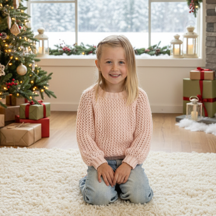 Strikk the Look: Abby-genser aprikos