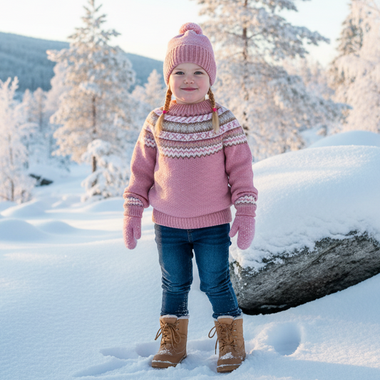 Strikk The Look: Benny-genser rosa