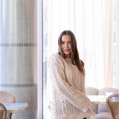 Strikk The Look: Caia-genser Vanilje