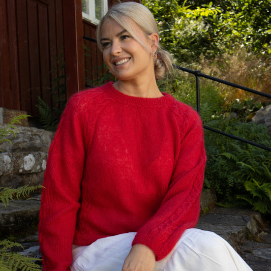 Strikk The Look: Aida-genser rød