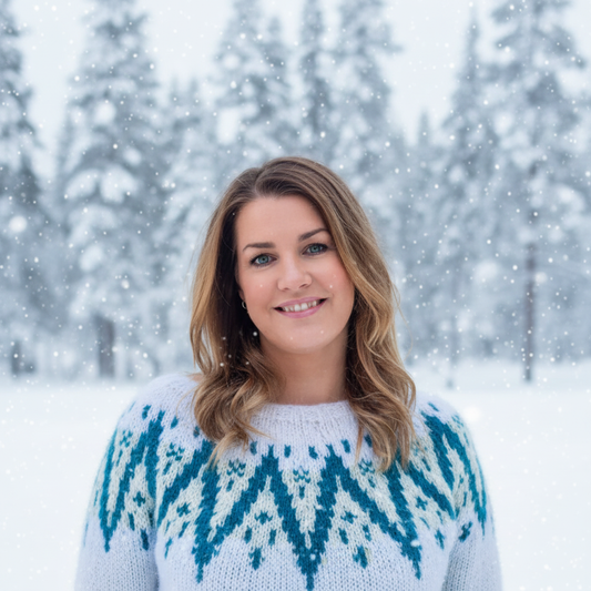 Strikk The Look: Dis-genser turkis