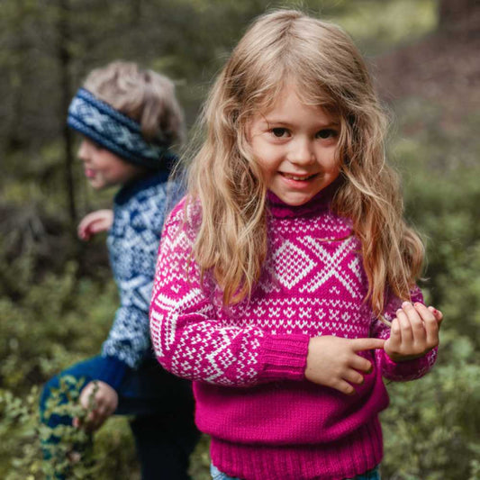 Strikk The Look: Cortina-genser pink